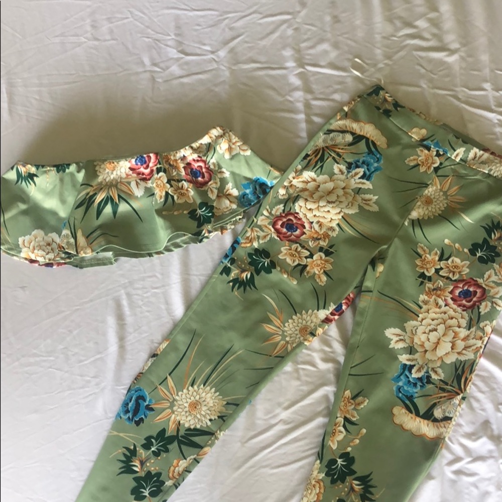 Fashion Nova Tube Top Pant Set